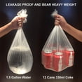 thumbnail image 3 of Small Trash Bags Kitchen Garbage Bags - 4 Gallon Clear Trash Bags Strong Wastebasket Liners for Bathroom, Kitchen, Office 15 Liter Trash Can Liners - 150 Counts, 3 of 5