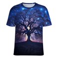 thumbnail image 5 of Tree with Life Women's T-Shirt Short Sleeve T Shirts Tops Tee Ladies Loose T, 5 of 6