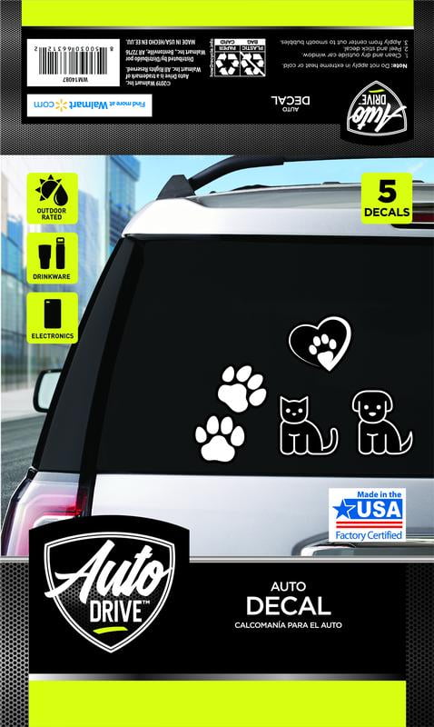 Auto Drive Pet Vinyl Decals