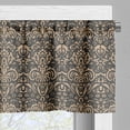 thumbnail image 3 of Ambesonne Antique Oriental Window Valance, Nature Tone Damask, 54" X 12", Tan and Dark Sepia, 3 of 5