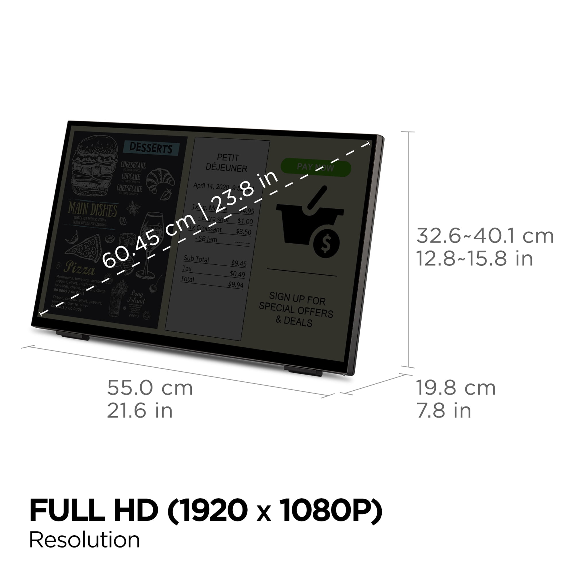 ViewSonicTD2465 24 Inch 1080p Touch Screen Monitor