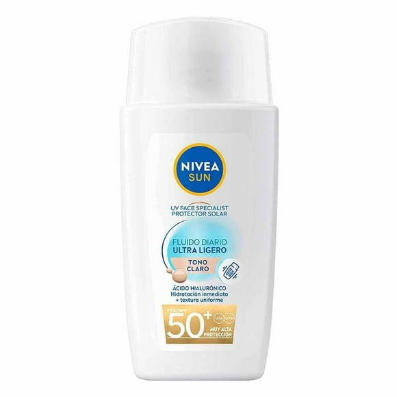Protector solar Nivea Sun Face fluido tono claro 40ml