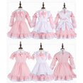 thumbnail image 4 of Princess Pleated Dress Girls' Japanese Cute Cartoon Pattern Long Sleeve Lolita Dress,100% New, 4 of 5