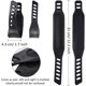 thumbnail image 2 of 2 pares de correas para pedales de bicicleta estática, correas universales para pedales de 1,7 x 12 pulgadas para bicicleta estática en casa o gimnasio, 2 of 5