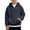 H143 Navy, variant on SJLDQY Boys Quarter Zip Hoodies Casual Long Sleeve Hooded Sweatshirts with Kangaroo Pocket Waffle Knit Pullover Tops for Boys