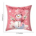 thumbnail image 3 of YIKA Christmas Tree Snowflake Reindeer Pillowcase 45x45cm Christmas Pillow Cover With Peach Fleece Printed Living Room Sofa Decoration Pillowcase Cushion B, 3 of 6