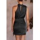 thumbnail image 5 of Vestido PRETTYGARDEN XX-L Mini de Satén sin Mangas con Cinturón, 5 of 8