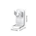 thumbnail image 3 of No Drill Bathroom Shelf with Adjustable Clips for Toothbrushes & Razors - Space Saving Storage Organizer, 3 of 6