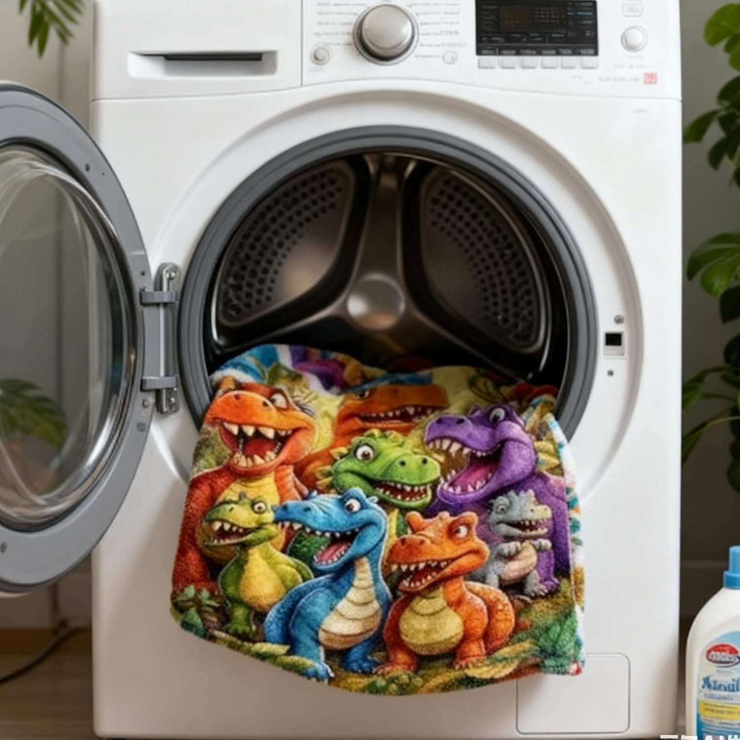 2026 New Cute Smiling Dinosaurs Hd Digital Print Flannel, 50"X60" 3D Dinosaur Blanket for Boys Girls, Cozy, Soft, Warm