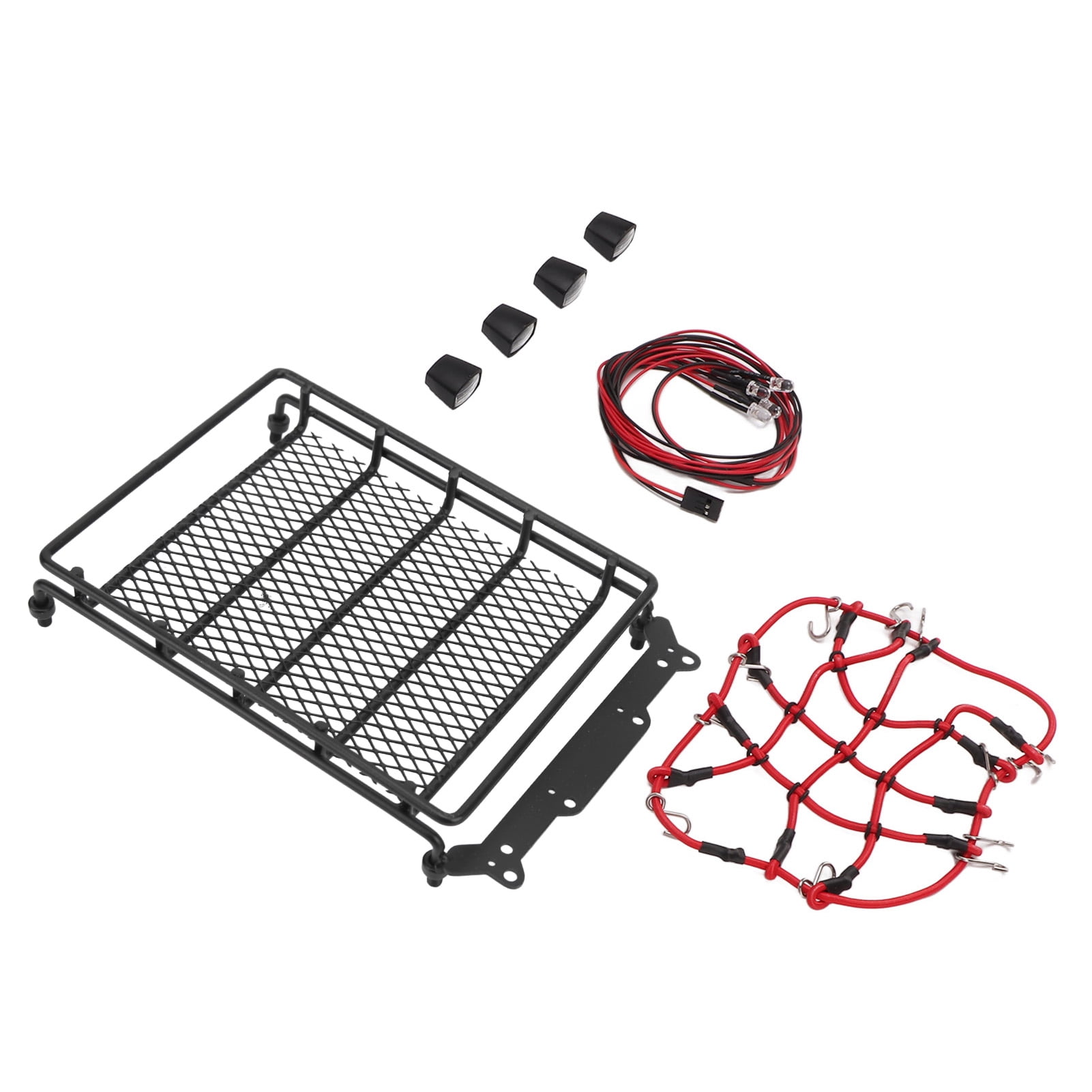 1/10 Scale RC Car Roof Rack – Metal Luggage Carrier, Compatible With Axial SCX10 III & TRX4