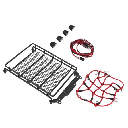 Roof Rack Cargo Elastic Luggage Net & Hook For 1:10 RC Crawler Car Roof Rack Cargo Elastic Luggage Net & Hook For 1:10 RC Crawler Car