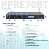 Pyle Pre Amp Rack PYLE PPRE70BT - Pro Audio Bluetooth Pre-Amplifier Receiver System ...