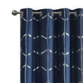 thumbnail image 2 of Gracie Mills Isabelle Metallic Geometric Total Blackout Grommet Curtain Panel 52x84, 2 of 3