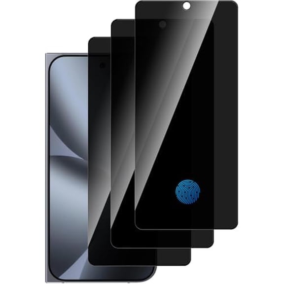 3 Pack Privacy Screen Protector for Google Pixel 10 Pro Fold(Outer‑Only), Anti‑Spy 9H Tempered Glass, Ultra‑HD, Anti‑Scratch, Bubble‑Free Easy‑Install Case‑Friendly Film