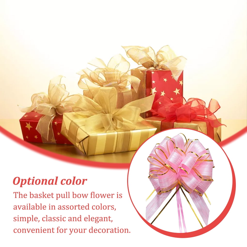  UUYYEO 20 Pcs Gift Wrap Pull Bows Gift Basket Bows Christmas  Packing Bows Present Wrapping Bows Wine Bottle Bows Valentines Day Gift  Bows Red : Health & Household