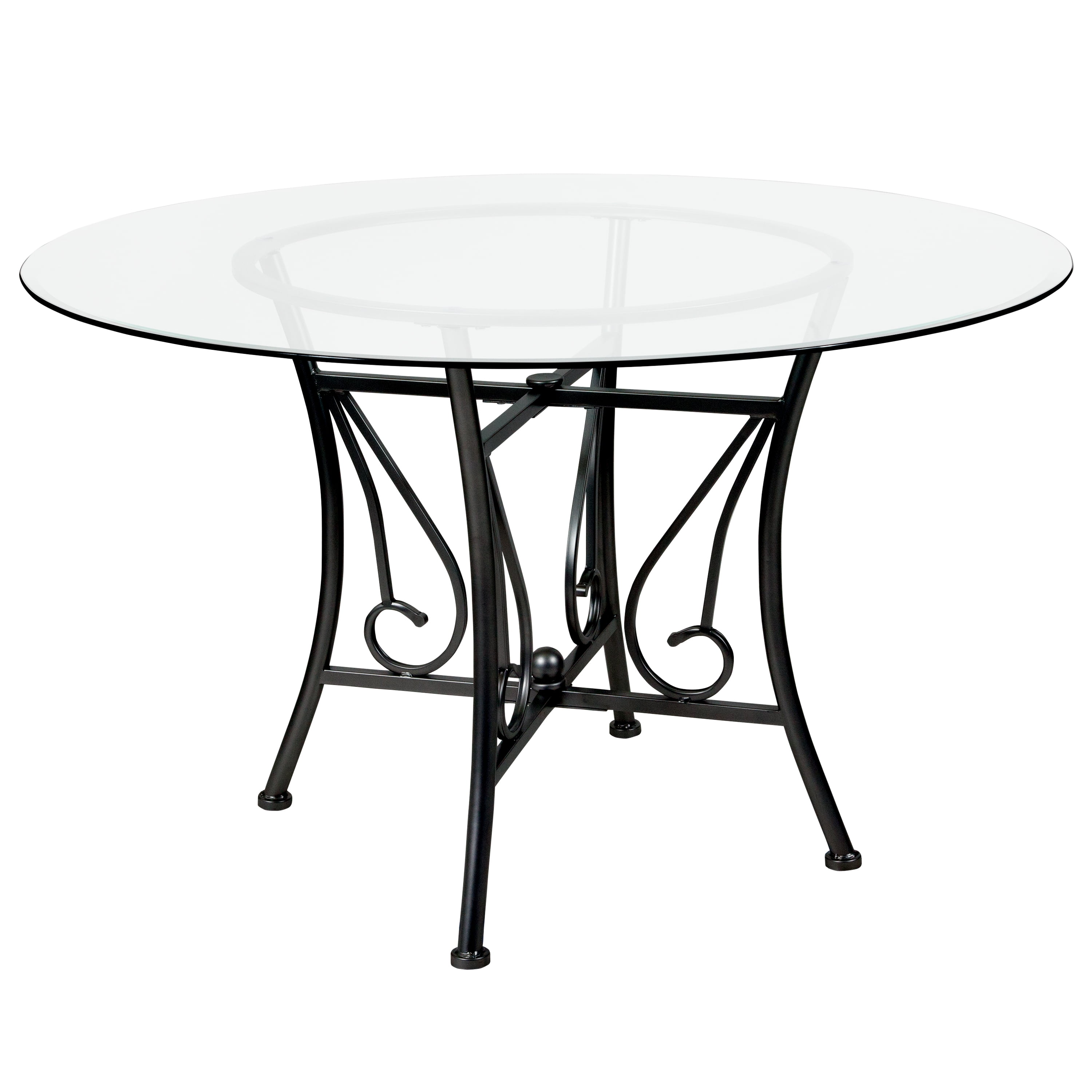 Flash Furniture 48 Round Glass Dining, 48 Round Dining Table Base Only
