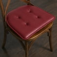 thumbnail image 7 of U-Shaped Memory Foam No Slip Back 16 x 17 Faux Leather Chair Pad Cushion 4 Pack - Burgundy, 7 of 7