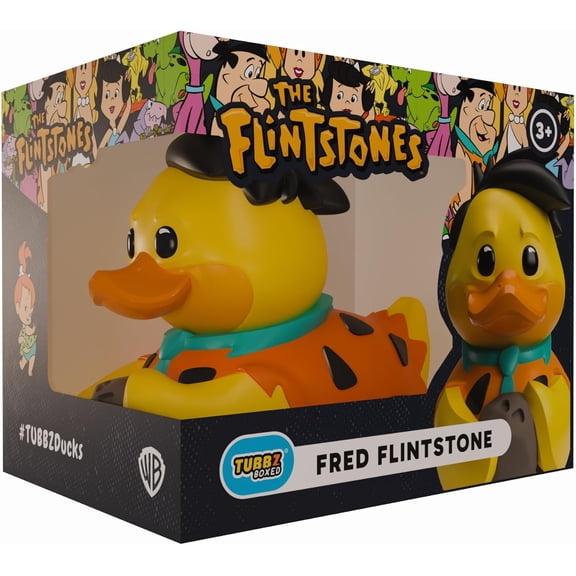 TUBBZ Boxed Edition: Flintstones - Fred Flintstone Cosplaying Rubber Duck Vinyl Figure