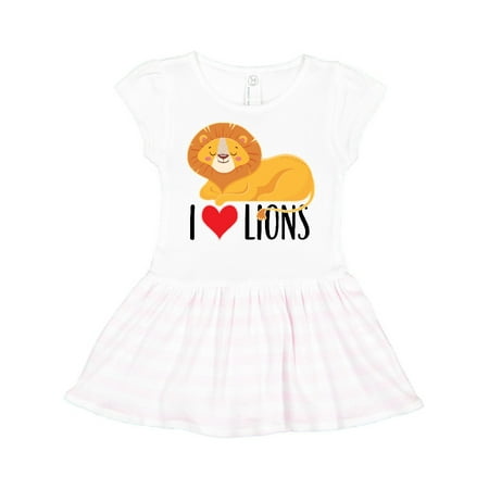 

Inktastic I Love Lions Gift Toddler Girl Dress