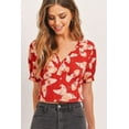 thumbnail image 2 of CCWHOLESALESCLOTHINGS by Crop Smocked Back Waist Vneck Blouse, Regular Size S, 2 of 5
