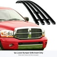 thumbnail image 3 of APS Compatible with Dodge Ram 2006-2008 Tow Hook Show Lower Bumper Stainless Steel Black 8x6 Horizontal Billet Front Grill Grille Insert D65733J, 3 of 7