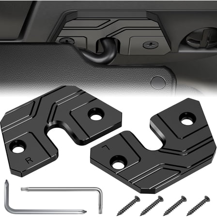 Sun Visor Repair Kit Compatible with Jeep WranglerJK 2018,JL 2018-2023, Gladiator 2020-2023，2 Pack Jeep Visor Repair kit, Aluminum Sun Visor Repair Clips