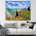 thumbnail image 3 of Tapiz para colgar en la pared con paisaje impresionista, 150 x 130 cm, 3 of 3