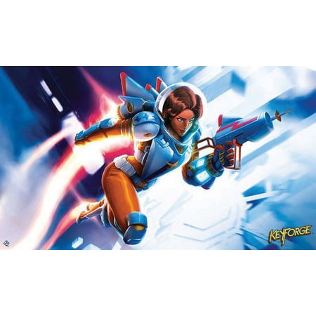 KeyForge Unique Deck Game Tactical Officer Moon Playmat price history on PriceWatchPro