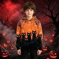 thumbnail image 2 of WhouRiu Boys Girls Halloween Graphic Pullover Hoodies Kids Unisex Autumn Hooded Sweatshirt, 2 of 6