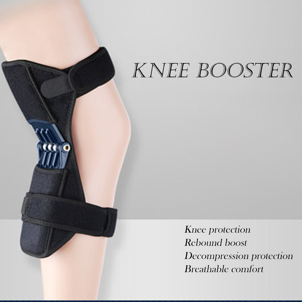Spring Knee Pad Brace Rebound Booster Compression Sleeves Knee Protection Powerful Support Powerlift Joint Knee Booster