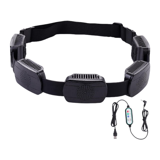 Ventilador con cinturón, ventilador de refrigeración, ligero, vientos fuertes, ventilador portátil, ventilador Personal para viajes en interiores y ex