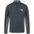 thumbnail image 2 of Men's Levelwear Heather Black Cleveland Guardians Waffle Insignia 2.0 Quarter-Zip Pullover, 2 of 3