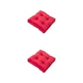 thumbnail image 2 of Moyic Cojín de asiento y cómodo para máxima relajación, cojines cuadrados para el suelo, cojín para silla, color rojo rosa, 43x43cm Rosa roja 43*43cm 2piezas, 2 of 6