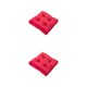 thumbnail image 3 of Inteprter Comfort-almohadas cuadradas para el suelo, almohadillas para sillas de relajación, cojines, cojín para asiento de silla, color rojo Rosa roja 43*43cm 2piezas, 3 of 6