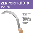 thumbnail image 4 of Zenport K110-8 8-Inch Landscape Scythe - 12 Pack, 4 of 5