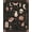 Black, Pattern 2, variant on ODIKA 8'x10' Washable Area Rug Black Pink Mystical and Floral Design Enigmatic Motifs with Cats, Moons, Symbols for Living Room, Under Sectional, Family , Durable, Non-Slip