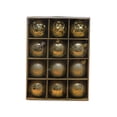 thumbnail image 2 of 12 adornos navideños colgantes de 6 cm para colgar. Oro, 2 of 9