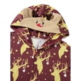 thumbnail image 2 of Pijama De Navidad De Manga Larga Para Familias Pantalones De Capucha De Alce Con Cremallera; Mamá XXL, 2 of 4