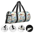 thumbnail image 3 of KLL Stamp Duffle Bag For Men Women Sport Gym Fitness Tote Travel Training Workout Basketball Football Weekender, 3 of 6