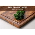 thumbnail image 2 of Tabla de cortar thetchry Walnut End Grain 42 x 30 x 2 cm, antideslizante, 2 of 9