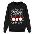 thumbnail image 5 of Fiaer Christmas Sweatshirts for Family Plus Size Funny Printed Xmas Pullover Long Sleeve Baggy Crew Neck Plus Size Comfort Holiday Tops Men M, 5 of 5