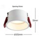 thumbnail image 2 of Led Downlight Recessed Indoor Anti-glare White Aluminum Color 12w (warm Light 3000k), 2 of 4