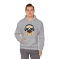 thumbnail image 6 of Sweatshirt, S - 5XL, Pug on a hoodie with headphones., 6 of 7