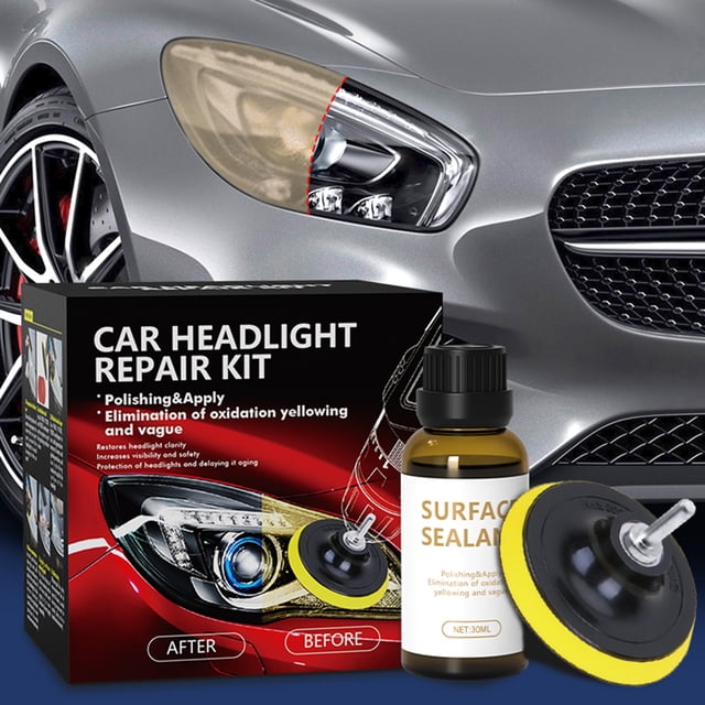 Kits de pulido de restauración de faros de coche herramienta de reparación de pulidor de lente de faro automático