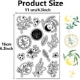thumbnail image 4 of Graffiti Painting Background Clear Rubber Stamps Vintage Reusable Background Postmark Transparent Silicone Stamp Seals, 4 of 9