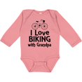 thumbnail image 3 of Inktastic I Love Biking with Grandpa Boys or Girls Long Sleeve Baby Bodysuit, 3 of 5