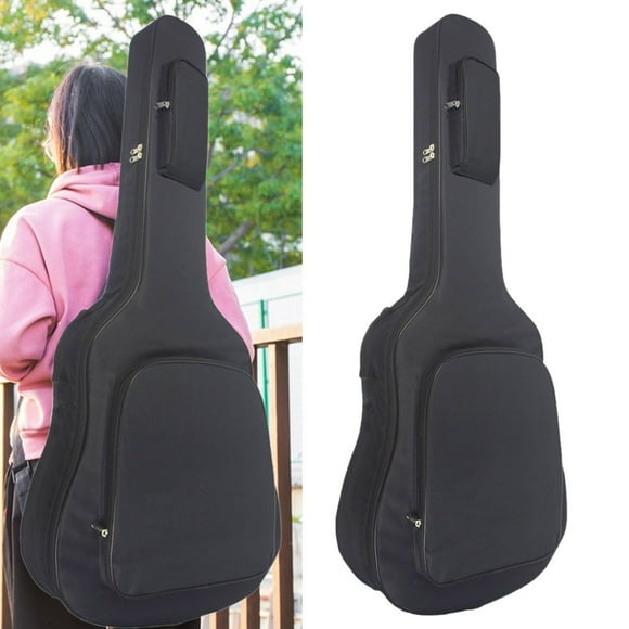Bolsa para guitarra acústica de 40 y 41 pulgadas, suave, portátil, impermeable, con bolsillo grande, acolchada y protectora, mochila para guitarra.