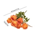 thumbnail image 3 of CaiYueKe Artificial Silk Rose Bouquet Fake Flowers Home Decor Wedding Centerpiece Arrangement Photography Props High End Realistic Floral Decorations, 3 of 7