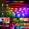 thumbnail image 2 of Smart LED Strip Lights 100FT/30M, Led Lights for Bedroom Bluetooth App Control+Remote+Control Box Music Light Strip for Home,Kitchen,Party (100FT/30M), 2 of 6