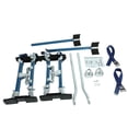 thumbnail image 3 of Confote 18-30 inch Drywall Stilts Height Adjustable Lifts Aluminum Tool Stilt with Knee Pad Protection for Painting Pruning Branches, Blue, 3 of 7